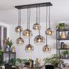 Ripoll Hanglamp, Kogellampje, Hanglamp Duidelijk, Rookkleurig, 8-lichts