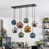 Ripoll Hanglamp, Kogellampje, Hanglamp Blauw, Chroom, Goud, Groen, Koperkleurig, Rookkleurig, 8-lichts