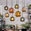 Ripoll Hanglamp, Kogellampje, Hanglamp Blauw, Chroom, Goud, Groen, Koperkleurig, Rookkleurig, 8-lichts