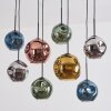 Ripoll Hanglamp, Kogellampje, Hanglamp Blauw, Chroom, Goud, Groen, Koperkleurig, Rookkleurig, 8-lichts