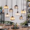 Koyoto Hanglamp, Kogellampje, Hanglamp Amber, Duidelijk, Rookkleurig, 8-lichts