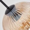 Koyoto Hanglamp, Kogellampje, Hanglamp Amber, Duidelijk, Rookkleurig, 8-lichts