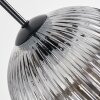 Koyoto Hanglamp, Kogellampje, Hanglamp Amber, Duidelijk, Rookkleurig, 8-lichts