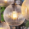 Koyoto Hanglamp, Kogellampje, Hanglamp Amber, Duidelijk, Rookkleurig, 8-lichts