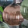 Koyoto Hanglamp, Kogellampje, Hanglamp Blauw, Groen, Koperkleurig, 8-lichts