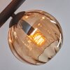 Koyoto Plafondlamp, Kogellampje Amber, 6-lichts