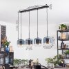 Lauden Hanglamp, Hanglamp Blauw, Duidelijk, 4-lichts
