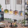 Lauden Hanglamp, Hanglamp Amber, Blauw, Groen, Duidelijk, Koperkleurig, 4-lichts