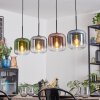 Lauden Hanglamp, Hanglamp Blauw, Groen, Duidelijk, Koperkleurig, Rookkleurig, 4-lichts