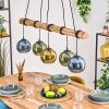 Koyoto Hanglamp, Kogellampje, Hanglamp Natuurlijke kleuren, Zwart, 5-lichts