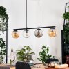Gastor Hanglamp, Kogellampje, Hanglamp Amber, Duidelijk, Rookkleurig, 4-lichts