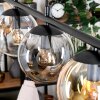 Gastor Hanglamp, Kogellampje, Hanglamp Amber, Duidelijk, Rookkleurig, 4-lichts
