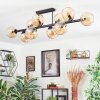 Koyoto Plafondlamp, Kogellampje Amber, 10-lichts