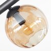 Koyoto Plafondlamp, Kogellampje Amber, 10-lichts