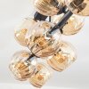 Koyoto Plafondlamp, Kogellampje Amber, 10-lichts