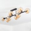 Koyoto Plafondlamp, Kogellampje Amber, 10-lichts