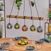 Koyoto Hanglamp, Kogellampje, Hanglamp Natuurlijke kleuren, Zwart, 5-lichts