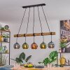 Koyoto Hanglamp, Kogellampje, Hanglamp Natuurlijke kleuren, Zwart, 5-lichts