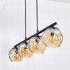 Ripoll Hanglamp, Kogellampje, Hanglamp Amber, 4-lichts