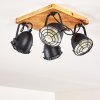 Malix Plafondlamp Bruin, Zwart, 4-lichts