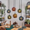 Ripoll Hanglamp, Kogellampje, Hanglamp Blauw, Goud, Groen, Koperkleurig, 6-lichts
