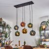 Ripoll Hanglamp, Kogellampje, Hanglamp Blauw, Goud, Groen, Koperkleurig, 6-lichts