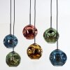 Ripoll Hanglamp, Kogellampje, Hanglamp Blauw, Goud, Groen, Koperkleurig, 6-lichts
