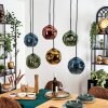 Ripoll Hanglamp, Kogellampje, Hanglamp Blauw, Goud, Groen, Koperkleurig, 6-lichts