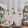 Ripoll Hanglamp, Kogellampje, Hanglamp Amber, Duidelijk, Rookkleurig, 6-lichts