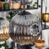 Ripoll Hanglamp, Kogellampje, Hanglamp Amber, Rookkleurig, 6-lichts