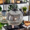 Ripoll Hanglamp, Kogellampje, Hanglamp Amber, Duidelijk, Rookkleurig, 6-lichts