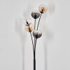 Koyoto Kogellampje, Staande lamp Amber, Duidelijk, Rookkleurig, 5-lichts