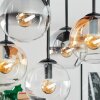 Gastor Plafondlamp, Kogellampje Amber, Duidelijk, Rookkleurig, 5-lichts