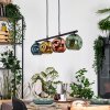 Ripoll Hanglamp, Kogellampje, Hanglamp Blauw, Goud, Groen, Koperkleurig, 4-lichts