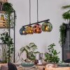 Ripoll Hanglamp, Kogellampje, Hanglamp Blauw, Goud, Groen, Koperkleurig, 4-lichts