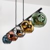 Ripoll Hanglamp, Kogellampje, Hanglamp Blauw, Chroom, Goud, Groen, Koperkleurig, Rookkleurig, 5-lichts