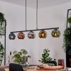 Ripoll Hanglamp, Kogellampje, Hanglamp Blauw, Chroom, Goud, Groen, Koperkleurig, Rookkleurig, 5-lichts