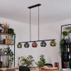 Ripoll Hanglamp, Kogellampje, Hanglamp Blauw, Groen, Koperkleurig, 5-lichts
