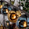 Ripoll Hanglamp, Kogellampje, Hanglamp Blauw, Goud, Groen, 5-lichts