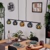 Ripoll Hanglamp, Kogellampje, Hanglamp Blauw, Goud, Groen, 5-lichts