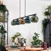 Ripoll Hanglamp, Kogellampje, Hanglamp Blauw, Goud, Groen, 5-lichts