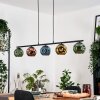 Ripoll Hanglamp, Kogellampje, Hanglamp Blauw, Goud, Groen, Koperkleurig, 5-lichts