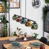 Ripoll Hanglamp, Kogellampje, Hanglamp Blauw, Goud, Groen, Koperkleurig, 5-lichts