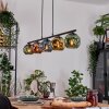 Ripoll Hanglamp, Kogellampje, Hanglamp Blauw, Goud, Groen, Koperkleurig, 5-lichts