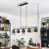 Ripoll Hanglamp, Kogellampje, Hanglamp Blauw, Goud, Groen, Koperkleurig, 5-lichts