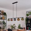 Ripoll Hanglamp, Kogellampje, Hanglamp Blauw, Goud, Groen, Koperkleurig, 5-lichts