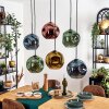 Ripoll Hanglamp, Kogellampje, Hanglamp Blauw, Goud, Groen, Koperkleurig, 6-lichts
