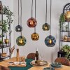 Ripoll Hanglamp, Kogellampje, Hanglamp Blauw, Goud, Groen, Koperkleurig, 6-lichts