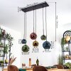 Ripoll Hanglamp, Kogellampje, Hanglamp Blauw, Goud, Groen, Koperkleurig, 6-lichts