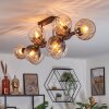 Koyoto Plafondlamp, Kogellampje Amber, Duidelijk, Rookkleurig, 10-lichts